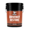 Liquid Rubber Driveway Restore - Highly Flexible Asphalt Coating Fills Cracks and Revitalize, Easy to Use and Apply, 5 Gallon