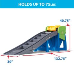 Step2 Extreme Coaster Kids Ride On Toy, Push Car, Indoor/Outdoor Roller Coaster & Playset, Max Weight 80 lbs.