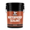 Liquid Rubber Waterproof Sealant, DIY Leak Repair Coating for Flat, Metal & Low Slope Roofs, Foundations, Gutters & More, Black - 5 Gallon