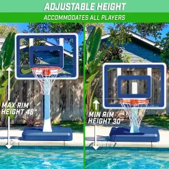 GoSports Splash Hoop Elite Blue Swimming pool basketball set