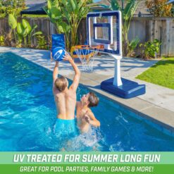 GoSports Splash Hoop Elite Blue Swimming pool basketball set