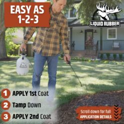 Liquid Rubber Pre-Mixed Mulch Glue - Long Lasting Bond for Landscaping and Gardens, 5 Gallon