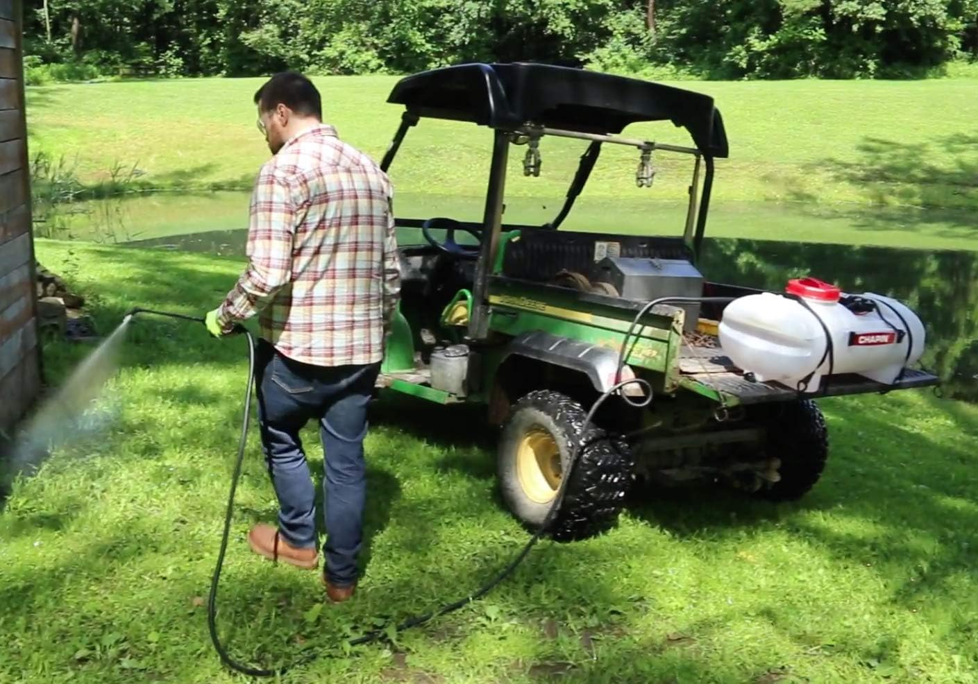 Chapin 97200E Made in the USA 15 Gallon ATV/UTV 12 Volt Mounted Spot Sprayer With 6 Inch Wide Mouth