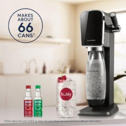 SodaStream ART Sparkling Water Maker, VALUE BUNDLE, CQC CO2 system, Combine with Pepsi Flavors, Black