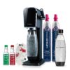 SodaStream ART Sparkling Water Maker, VALUE BUNDLE, CQC CO2 system, Combine with Pepsi Flavors, Black