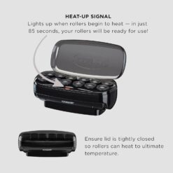 Conair Hot Rollers Hair Curlers for Long, Medium and All Hair | Heated Rollers with Hair Roller Clips Included