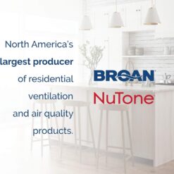 Broan-NuTone AE110 Invent Flex ENERGY STAR Qualified Single-Speed Ventilation Fan, 110 CFM 1.0 Sones, White