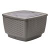 Step2 Just Chillin Patio Table & Ice Bin, Outdoor Waterproof Patio Furniture, Doubles as Cooler, Level Tabletop, Made of Durable Plastic, Gray