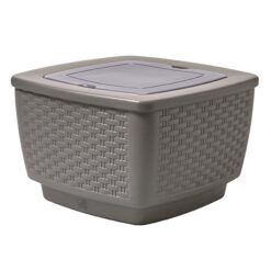 Step2 Just Chillin Patio Table & Ice Bin, Outdoor Waterproof Patio Furniture, Doubles as Cooler, Level Tabletop, Made of Durable Plastic, Gray