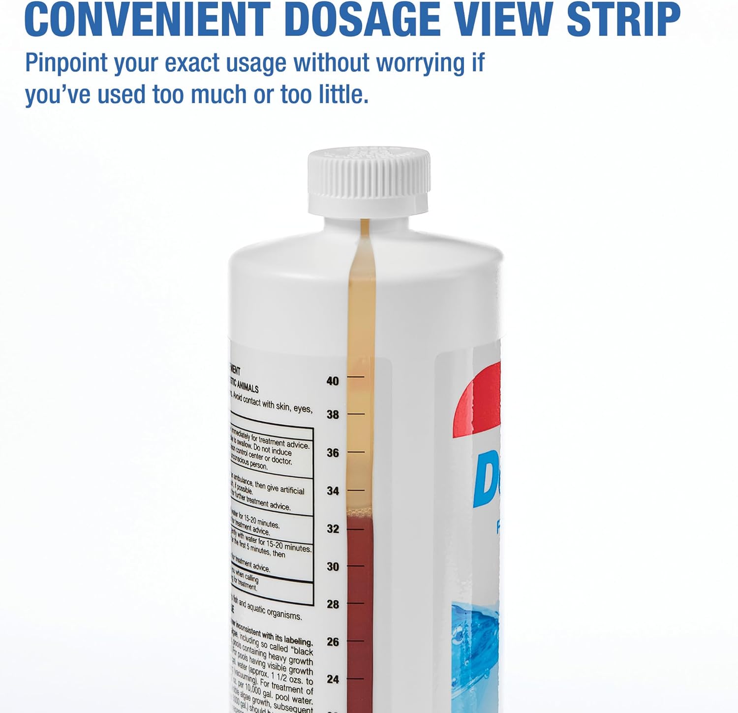 Doheny's Algaecide 60, Pro-Grade, Metal-Free & Non-Foaming, Prevents All Algae Types, No Stains or Clouding, 4 x 40oz (160oz)