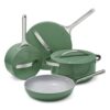 Caraway Nonstick Ceramic Cookware Set (12 Piece) Pots, Pans, Lids and Kitchen Storage - Non Toxic - Sage