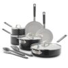 GreenPan x Bobby Flay 13 Piece Cookware Pots and Pans Set, Professional Grade Aluminum, PFAS-Free Ceramic Nonstick, Graphite