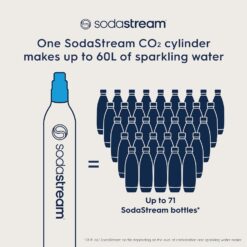 SodaStream CO2 Gas Refill Pack - 2 Cylinders, BLUE Screw - in System
