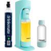 Drinkmate OmniFizz Sparkling Water and Soda Maker, Carbonates Any Drink, Special Bundle (Arctic Blue)