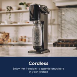 SodaStream ART Sparkling Water Maker, VALUE BUNDLE, CQC CO2 system, Combine with Pepsi Flavors, Black