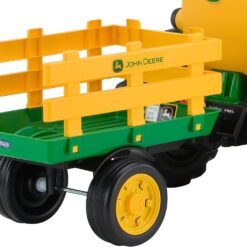 Peg Perego John Deere Ground Force Tractor with Trailer 12 Volt Ride on