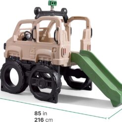 Step2 Truck Climber, Kids Outdoor Playset, Backyard Playground Set, Slide & Climbing Wall, Outside Jungle Gym, for Toddlers 2-5 Years Old