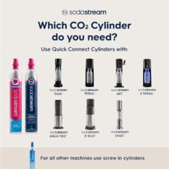 SodaStream Art Sparkling Water Maker (White/Gold) with CO2 and Carbonating Bottle