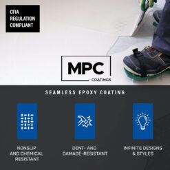 Master Protective Coatings MPC-100 Epoxy Resin Kit, 3-Gallon Clear & Pre-Tinted Resin, Light Grey, Floor Epoxy Kit
