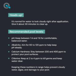 Pool Stabilizer and Conditioner for Swimming Pools - Maximum Strength Swimming Pool Conditioner and Cyanuric Acid for Pools