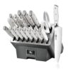 Stahl 19 Piece High Carbon Exclusive German Steel Knife Block Set (White)