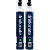 Drinkmate Threaded 60L CO2 Exchange Carbonation Cylinders, Compatible w/SodaStream (Screw-In), Aarke, 14.5 Oz (Set of 2)