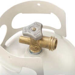 FLAME KING YSN5LB 5 Pound Propane Tank Cylinder, Great For Portable Grills, Fire Pits, Heaters And Overlanding, White