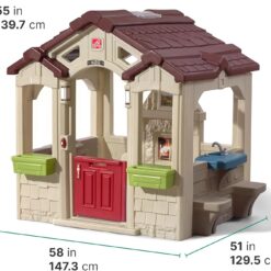 Step2 Charming Cottage Kids Playhouse, Indoor/Outdoor Playset, Interactive Play with Sounds, For Toddlers 2+ Years Old