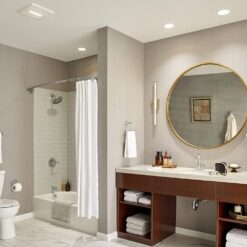 Broan-NuTone AE110L Ventilation Fan with LED Light and Roomside Installation, ENERGY STAR Certified, 110 CFM 1.0 Sones White