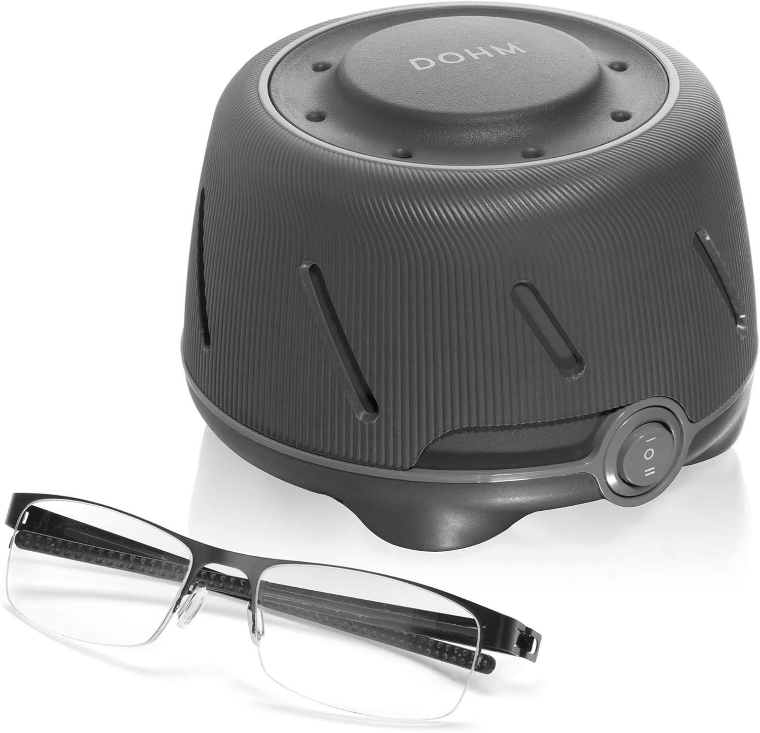 Yogasleep Dohm (Gray) The Original White Noise Machine, Relaxing Natural Sound from a Real Fan, Travel Size Pink Noise Machine