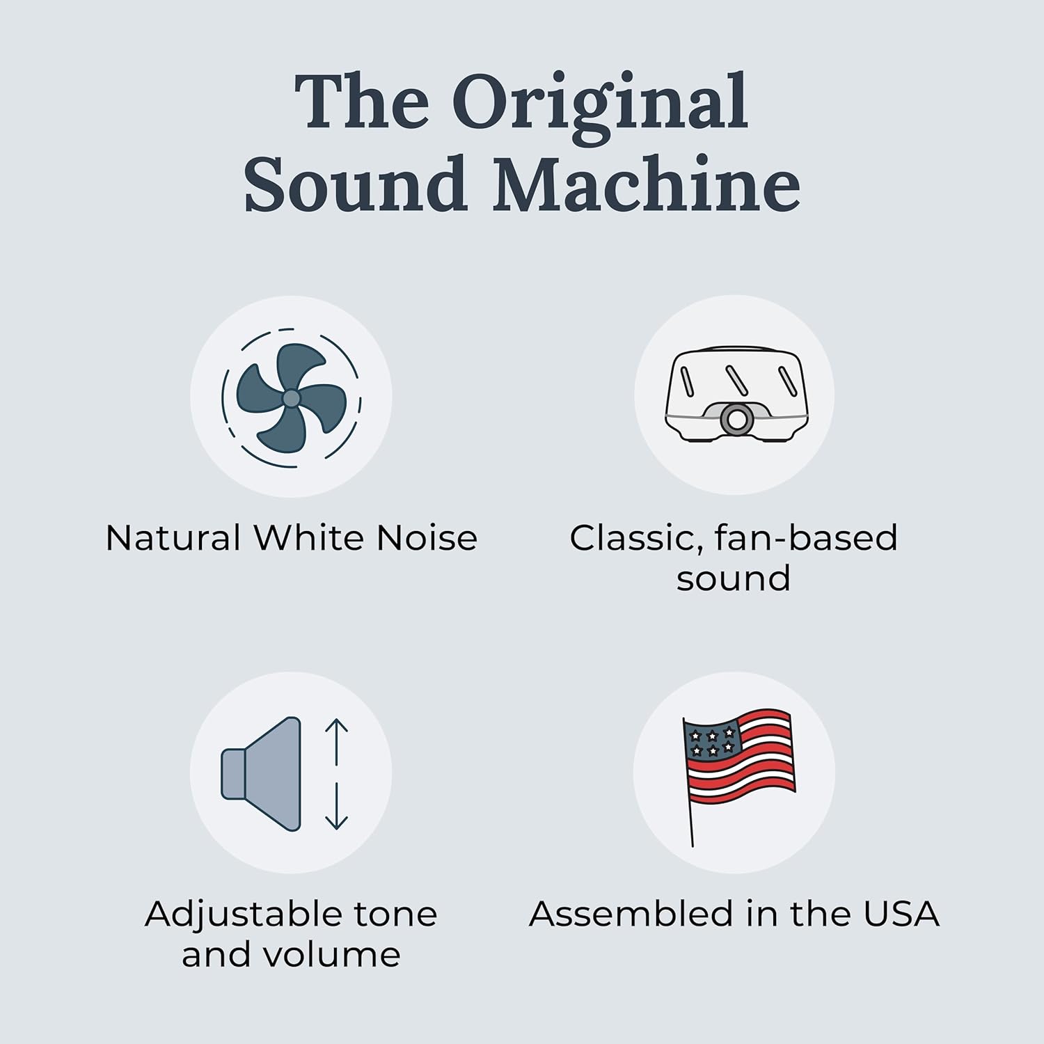 Yogasleep Dohm (White/Gray) The Original White Noise Machine, Relaxing Natural Sound from a Real Fan
