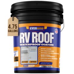 EverBond RV Roof Coating - Liquid Rubber RV Roof Sealant for Camper Roofs, Trailers, Motorhomes, and Metal Buildings