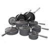 Ninja Cookware, Ninja NeverStick Premium, 16-Piece Pots and Pans Set, Non Stick Frying Pans, Kitchen Essentials, Stock Pot