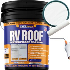 EverBond RV Roof Coating - Liquid Rubber RV Roof Sealant for Camper Roofs, Trailers, Motorhomes, and Metal Buildings