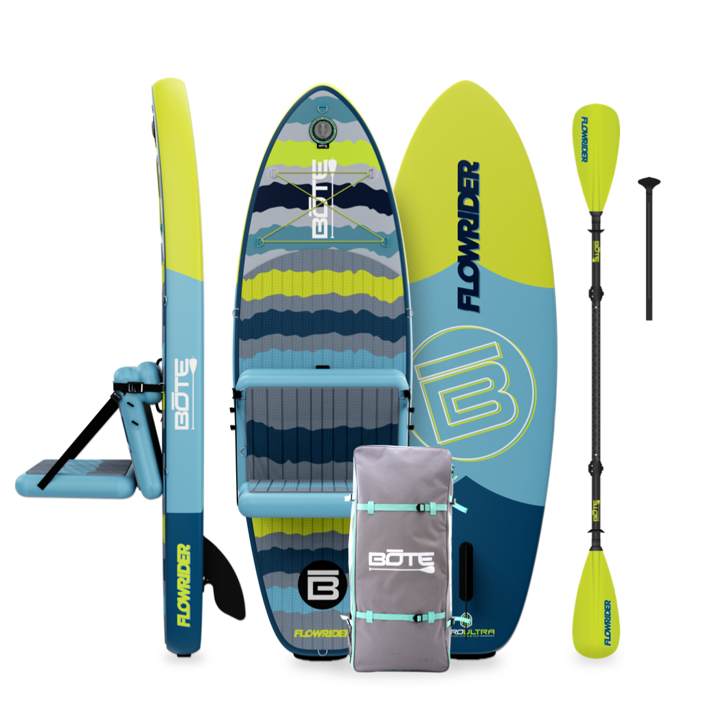 BOTE Kids FlowRider Aero 8′ Native Rips Hybrid Inflatable Paddle Board