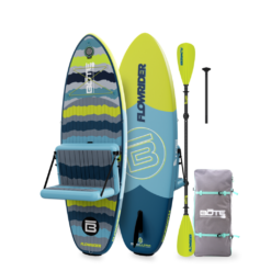 BOTE Kids FlowRider Aero 8′ Native Rips Hybrid Inflatable Paddle Board