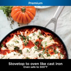 Ninja Cookware, Ninja NeverStick Premium, 16-Piece Pots and Pans Set, Non Stick Frying Pans, Kitchen Essentials, Stock Pot