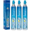 SodaStream CO2 Gas Carbonation Bundle - 3 Cylinders - Blue Screw-in System - Never run out of CO2 Again