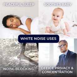 Yogasleep Dohm The Original White Noise Machine, Relaxing Natural Sound from a Real Fan, White/Blue