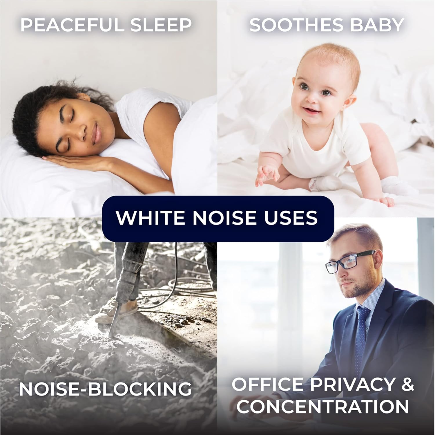 Yogasleep Dohm The Original White Noise Machine, Relaxing Natural Sound from a Real Fan, White/Blue