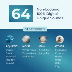 Adaptive Sound Technologies Sound + Sleep SE Noise Machine - White Noise Machine - White/Silver