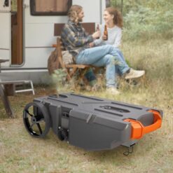 Camco Rhino 36-Gallon Camper/RV Tote Tank - Features Large Heavy-Duty No-Flat Wheels & Built-In Gate Valve