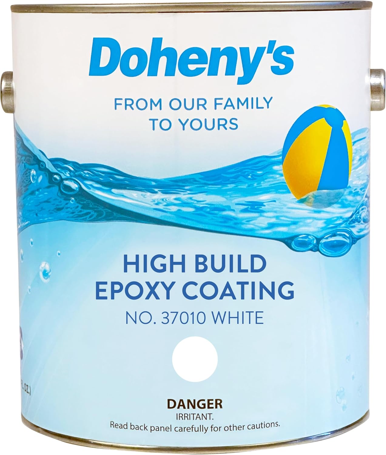 Doheny’s Pro-Grade High Build Self-Priming Epoxy Swimming Pool Paint | A Superior Epoxy Coating That, White