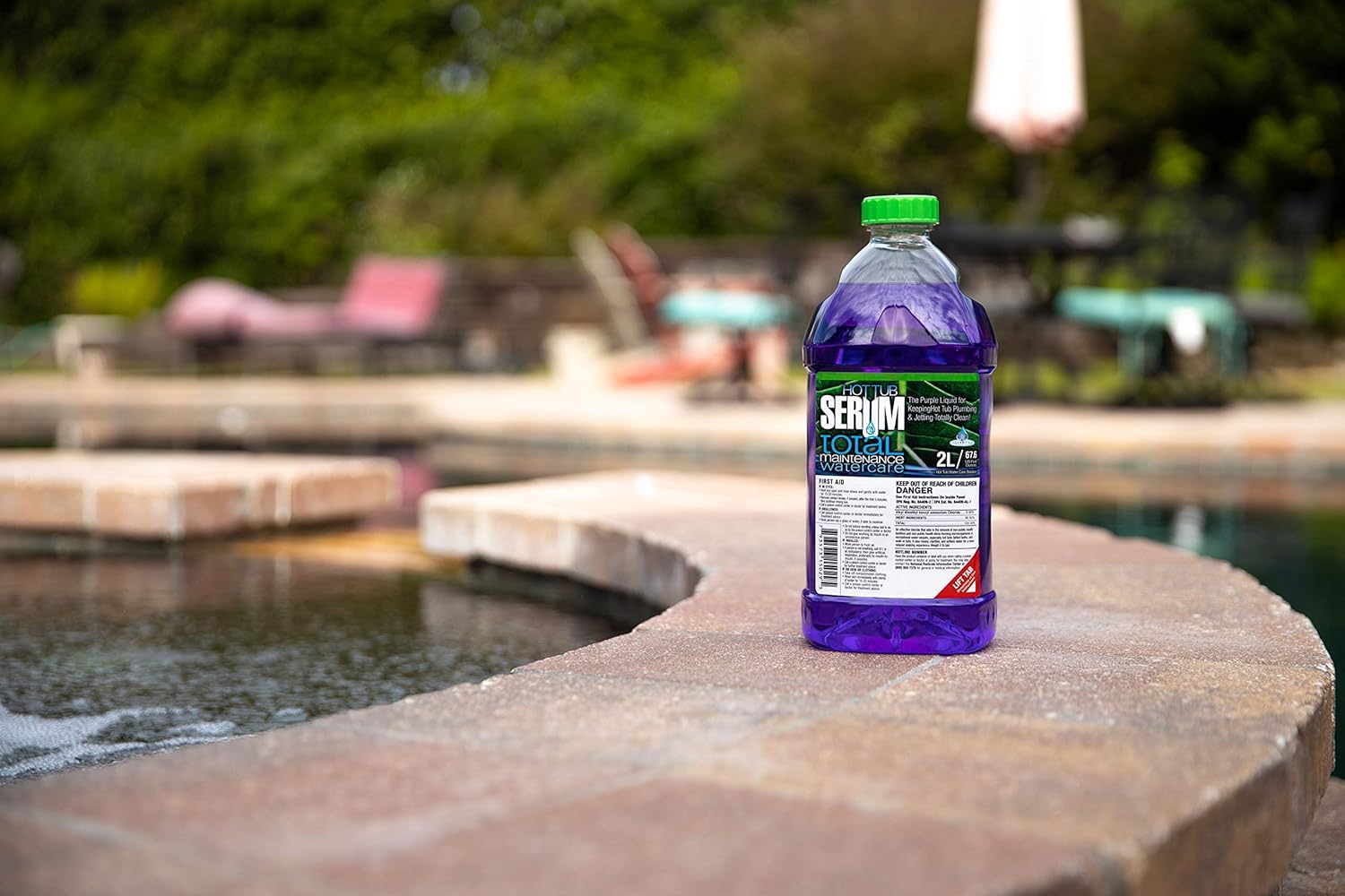Hot Tub Serum A Weekly Maintenance Hot Tub Cleaner/Clarifier/Conditioner/Softener All-in-One 2 Liter (24 Weekly doses)