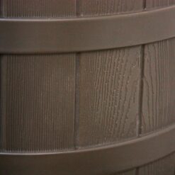 Good Ideas Rain Wizard 50 Gallon Plastic Rain Barrel for Outdoor Rainwater Collection, Oak