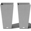 Veradek V-Resin Indoor/Outdoor Taper Planter, Set of 2 (30 inch, Grey)