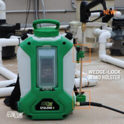 FlowZone Cyclone 3 Battery Powered Backpack Sprayer - Variable-Pressure 5-Position Electric Lawn & Garden Sprayer - 4 Gallon