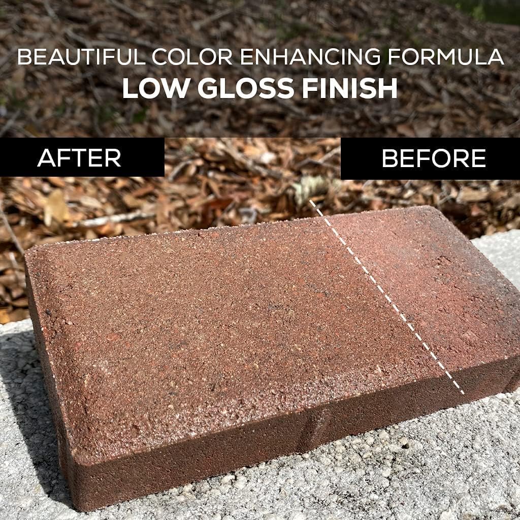 DOMINATOR LG+ Clear Acrylic Sealer 2.5 Gal, Low Gloss Paver Sealer, Wet Look, Color Enhancing, Professional Grade