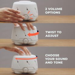 Yogasleep Dohm (Gray) The Original White Noise Machine, Relaxing Natural Sound from a Real Fan, Travel Size Pink Noise Machine
