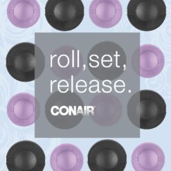 Conair Hot Rollers Hair Curlers for Long, Medium and All Hair, Heated Rollers with Roller Clips Included